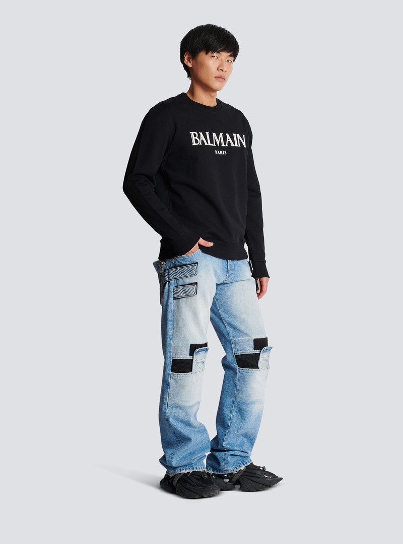 Sweatshirt with rubber Roman Balmain logo 3