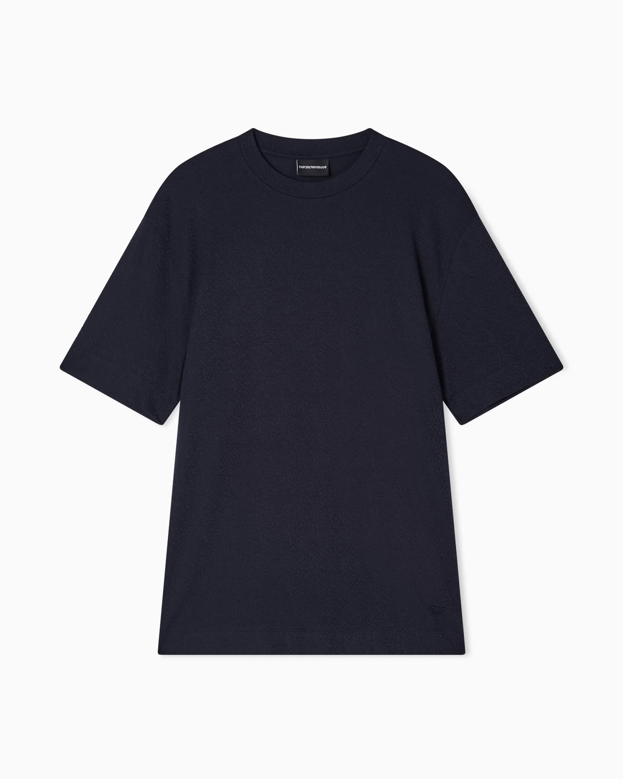 INTARSIA-EFFECT JACQUARD JERSEY T-SHIRT - 1