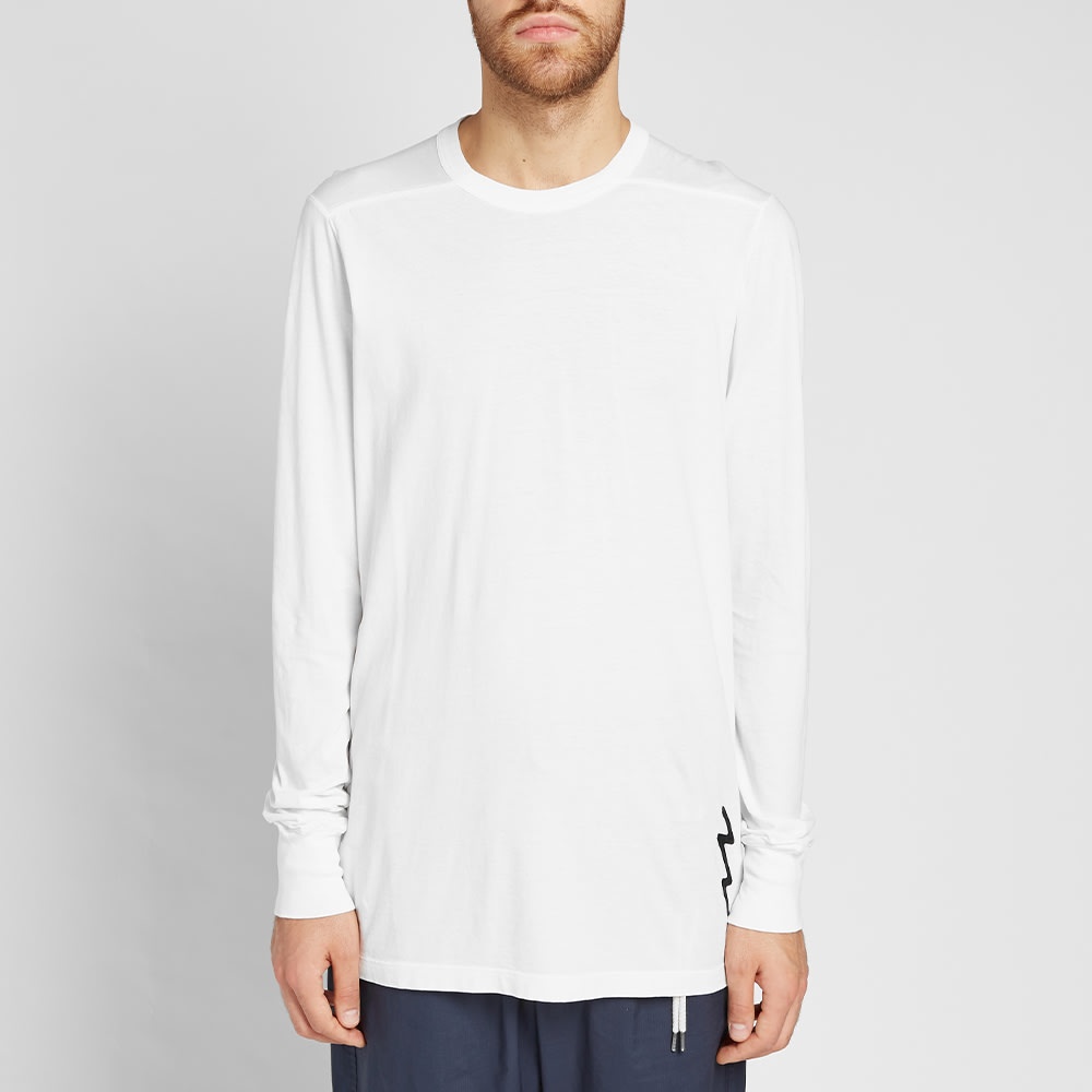 Rick Owens Long Sleeve Lightning Bolt Motif Level Tee - 3