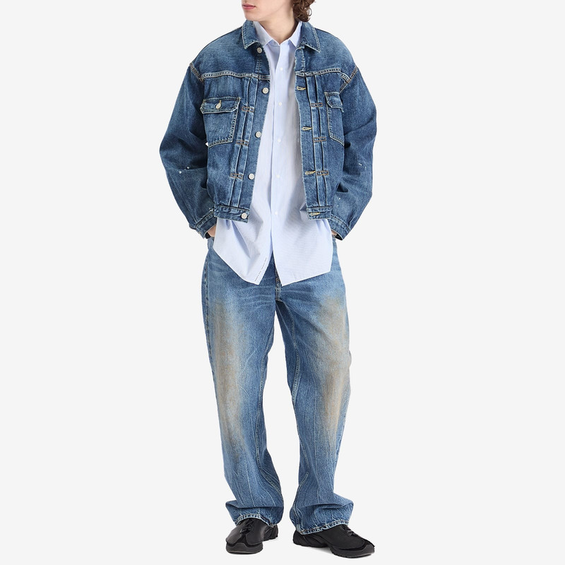 Nanamica Nanamica Regular Collar Stripe Wind Shirt outlook