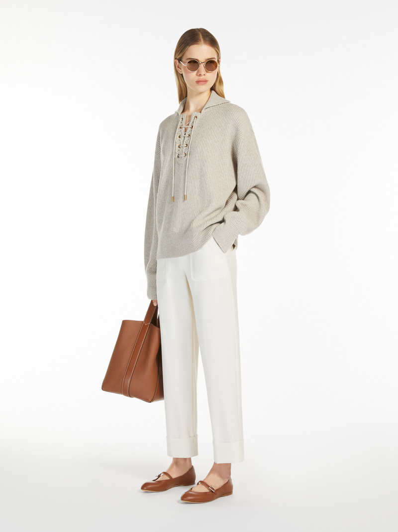 Max Mara ECCELSO Wool and cashmere ribbed jumper outlook