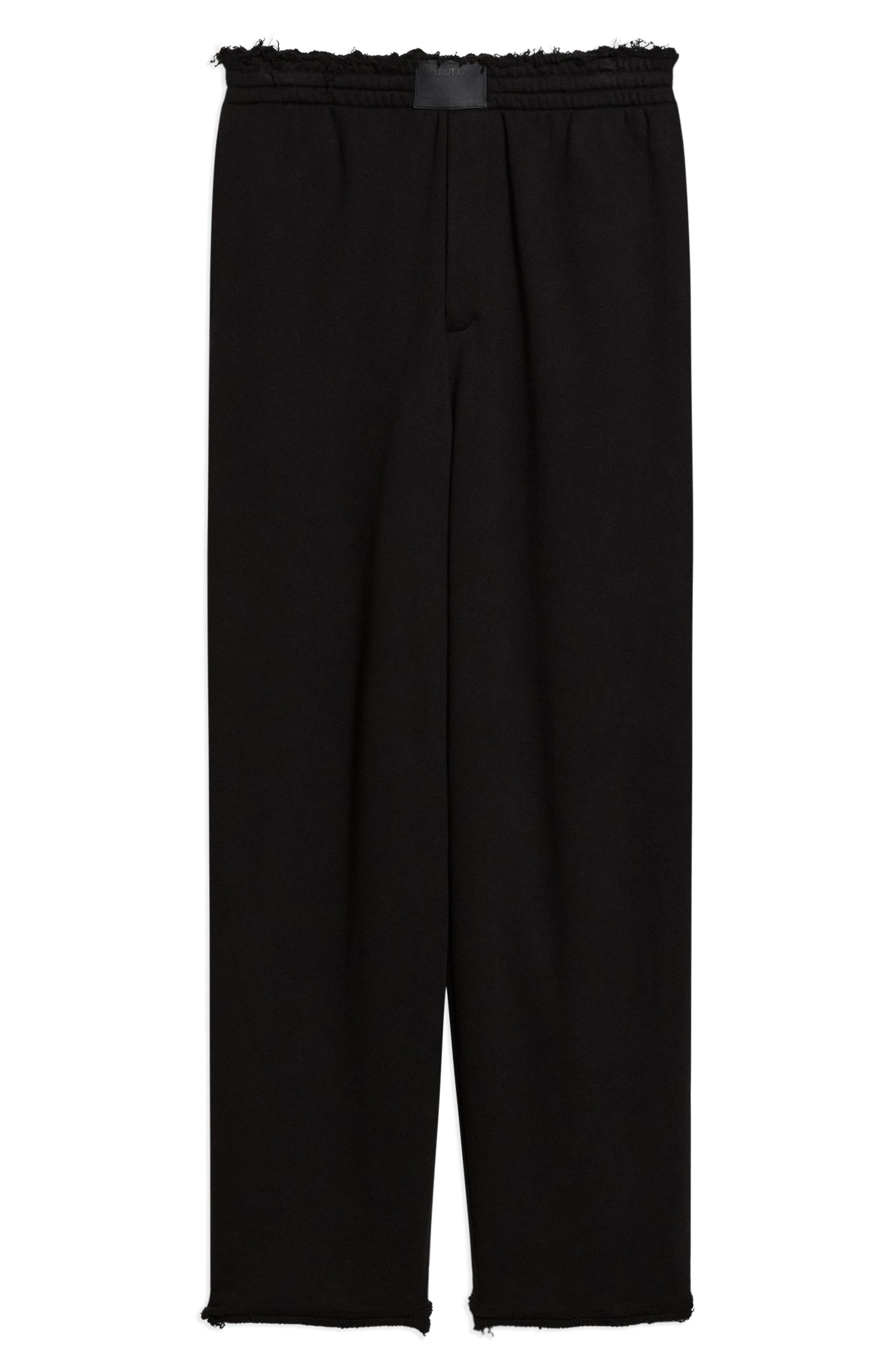 Helmut Lang Minimal Plush Sweatpants in Black - 4