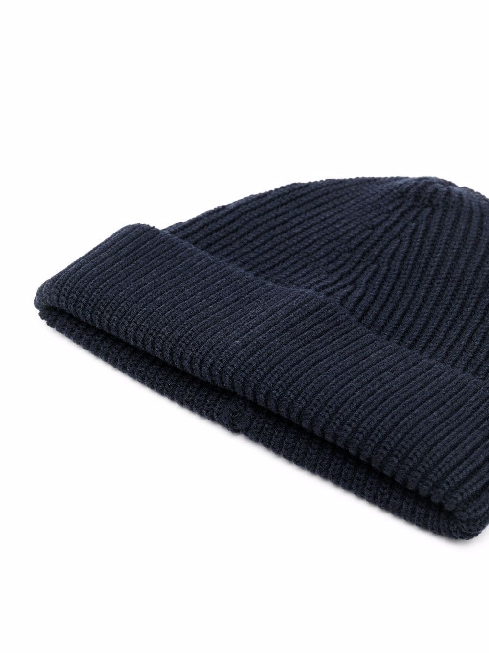 ribbed knit  beanie hat - 2