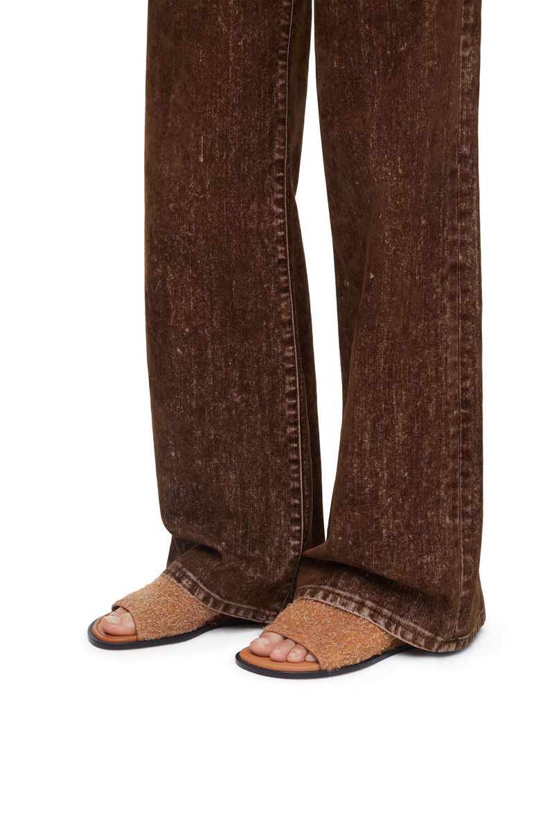 Loewe Ladera mule in brushed suede outlook