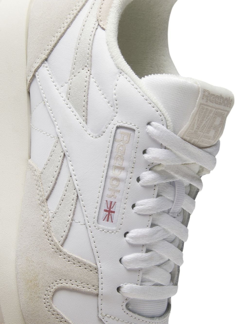 Classic panelled leather sneakers - 6