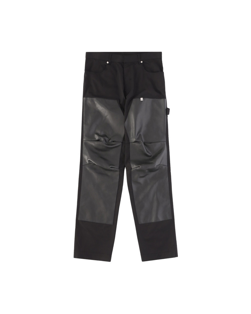 LEATHER PANEL PANT 1