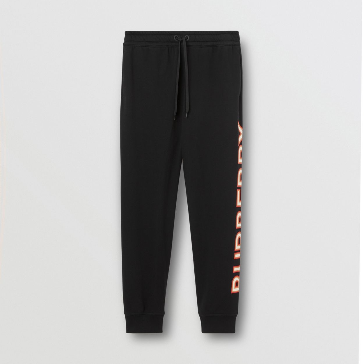 Logo Print Cotton Jogging Pants - 1