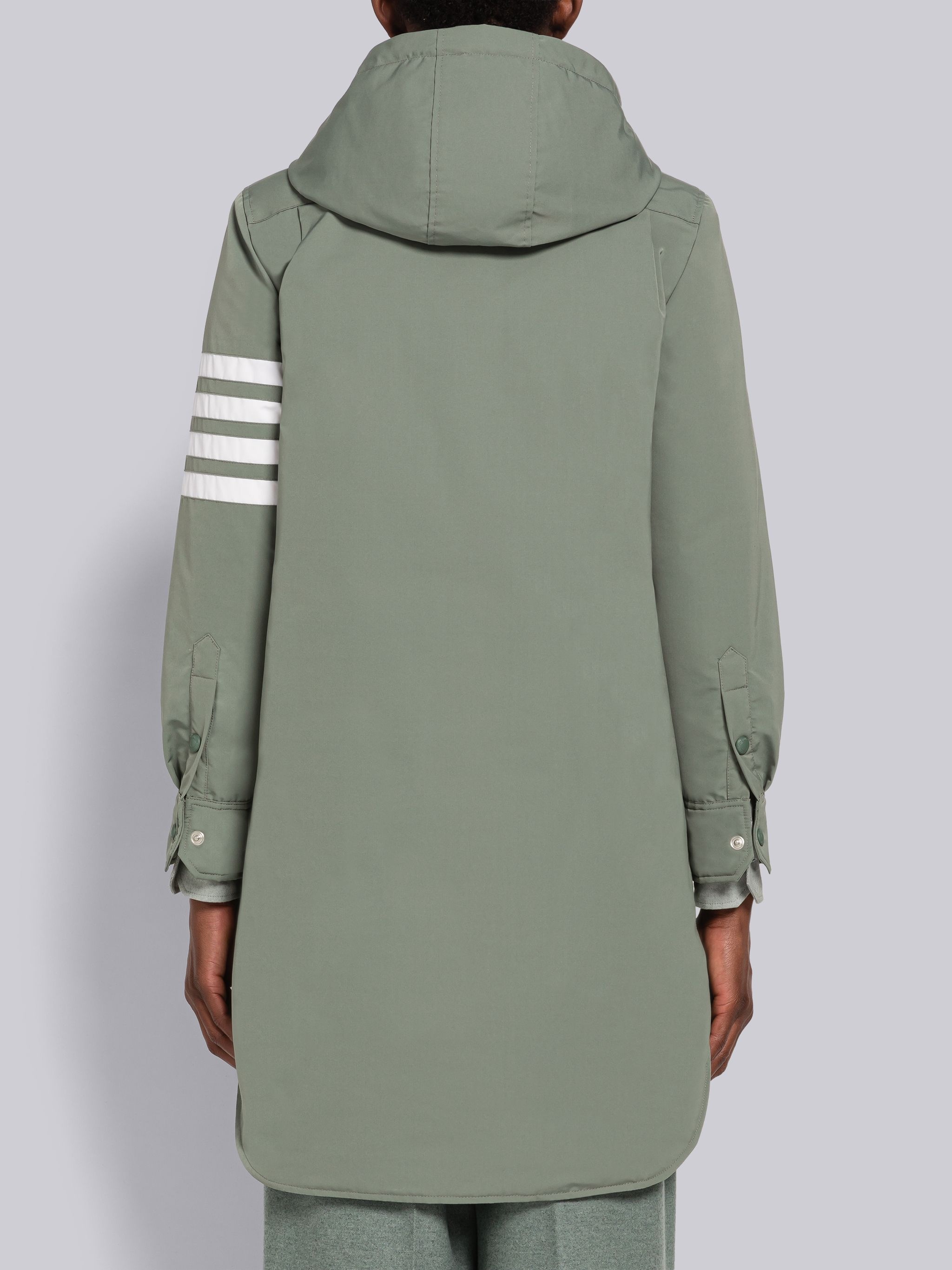 Tech Faille 4-Bar Down Hooded Shirtdress - 3