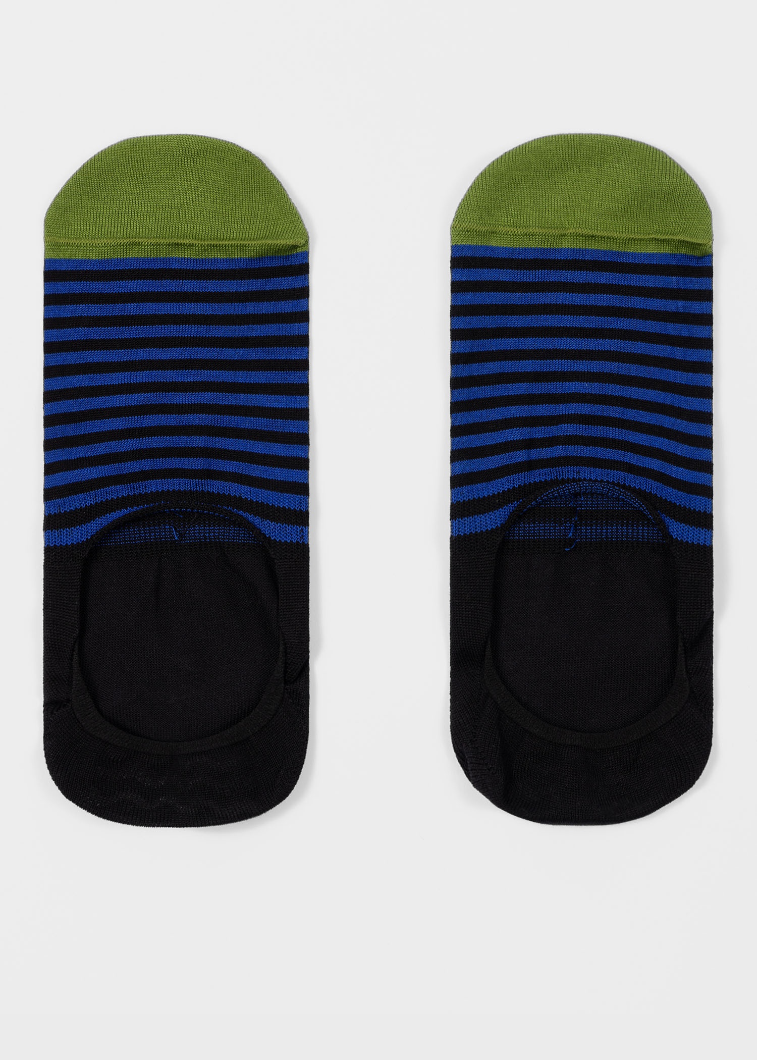 Black Stripe Loafer Socks - 2