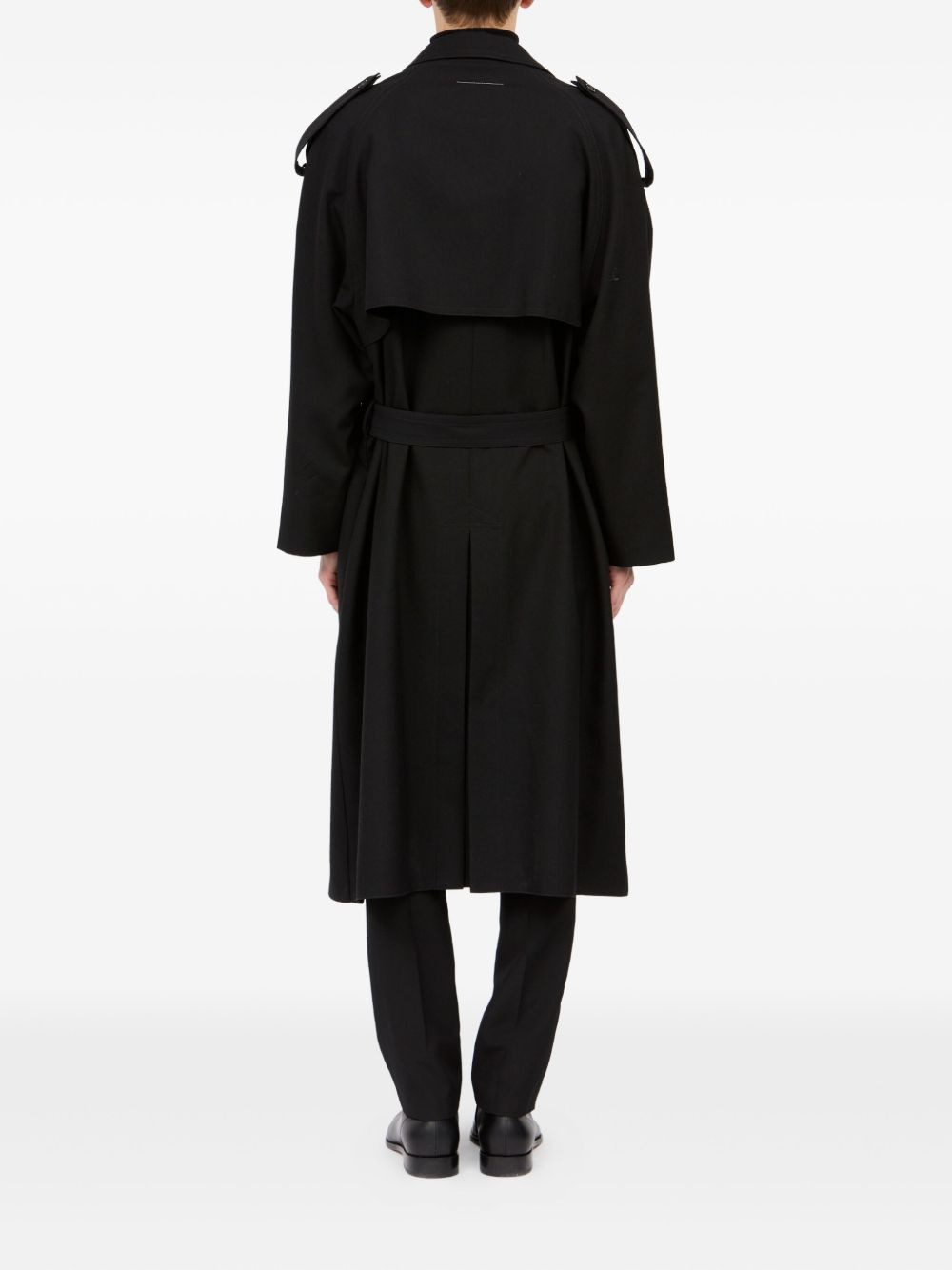 wool trench coat - 5