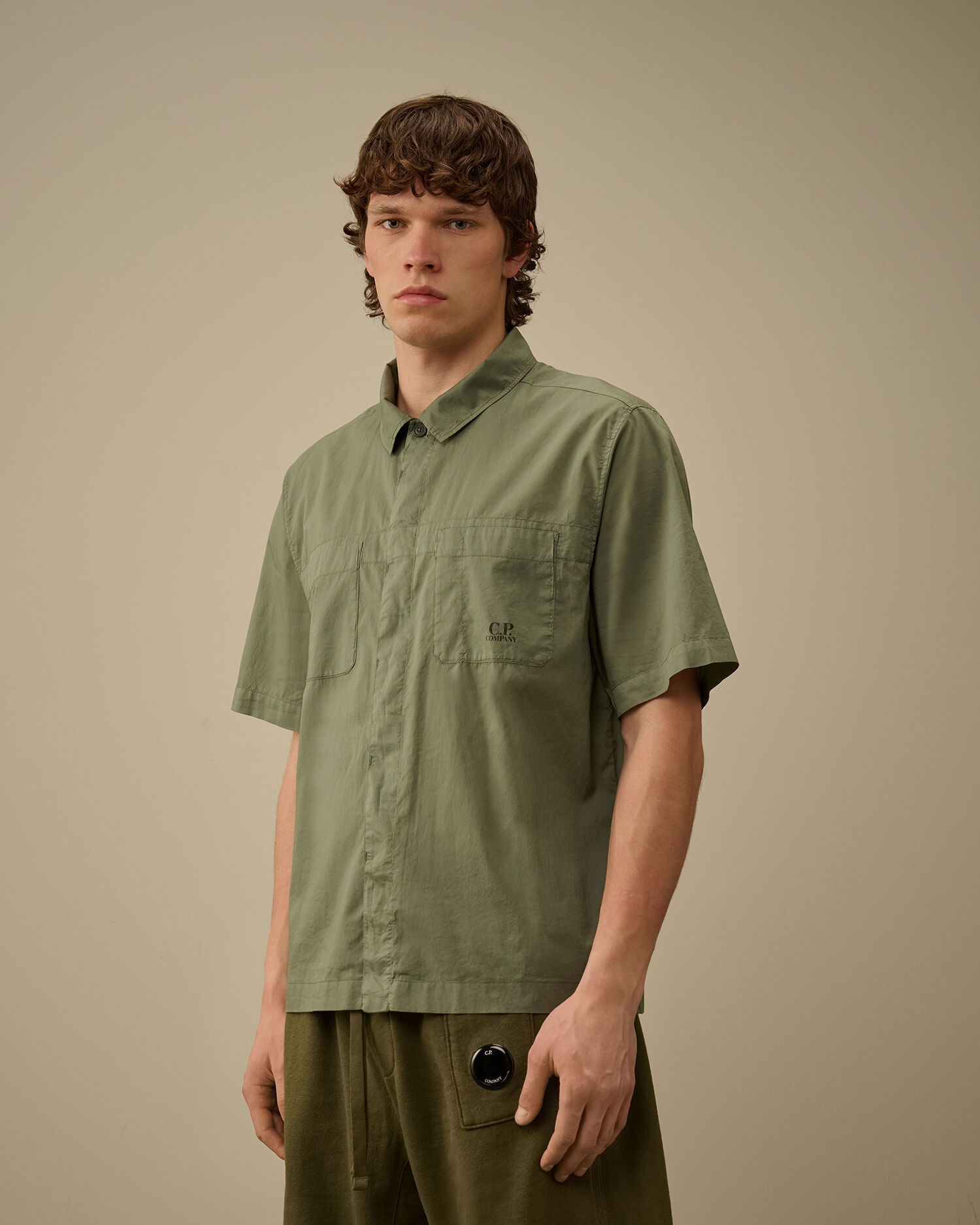 Tシャツ・カットソー C.P. Company CAMICIA IN MUSSOLA 1 TASCA PETTO C.P. Company Camicia In Mussola 1 Tasca Petto