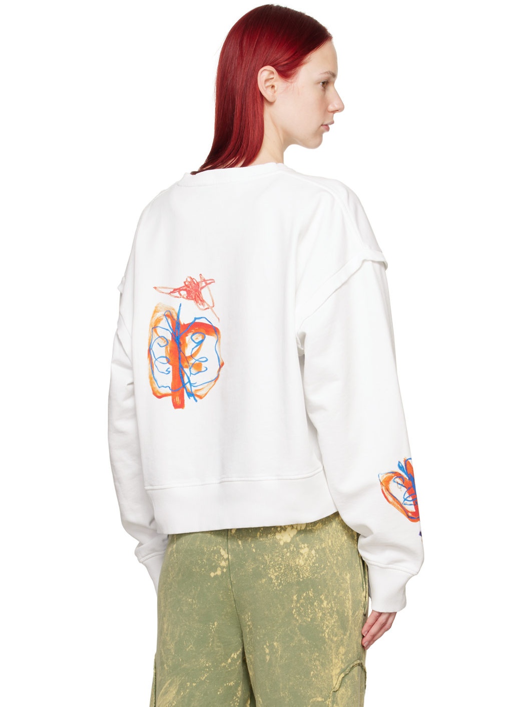 White Ciment Parade Été Sweatshirt - 3