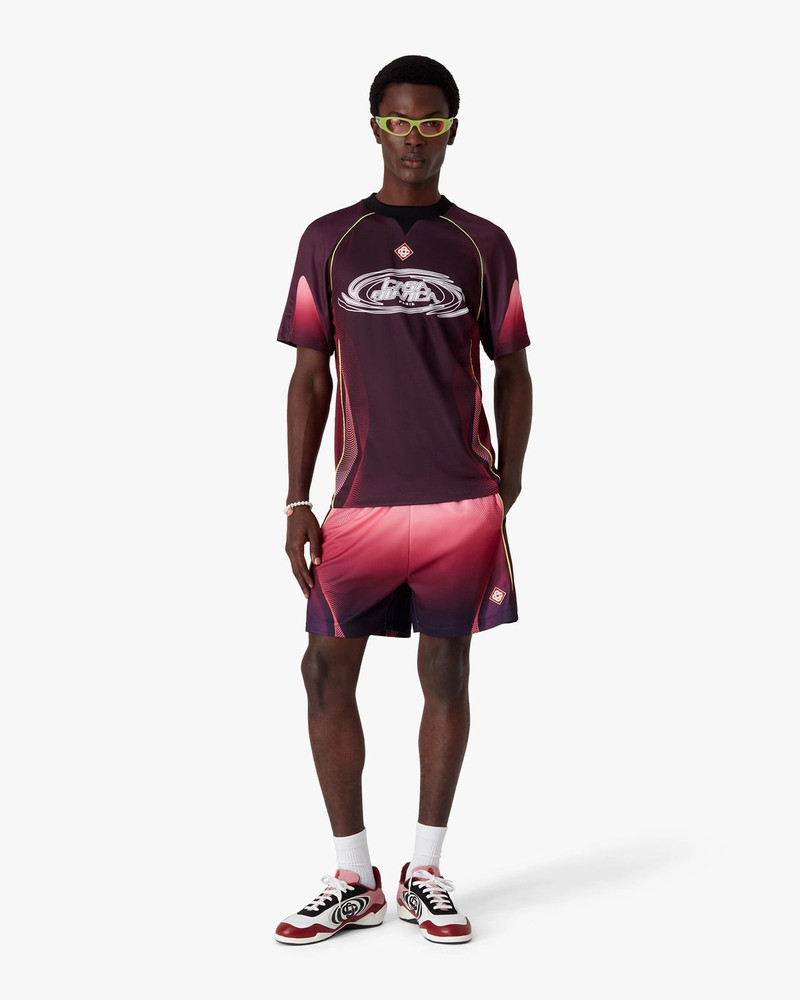 CASABLANCA Aubergine Gradient Football Shorts | Casablanca Paris outlook