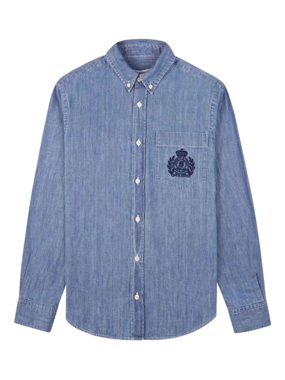 embroidered pocket shirt - 1