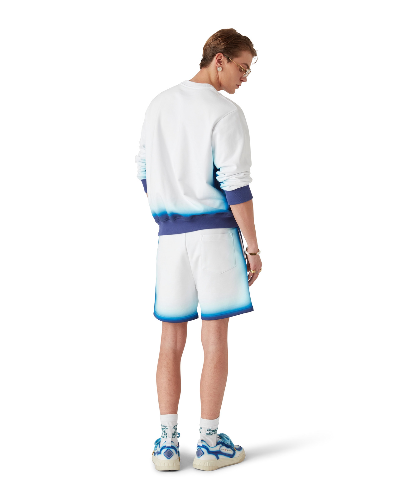Blue Fade Sweatshorts | Casablanca Paris - 3