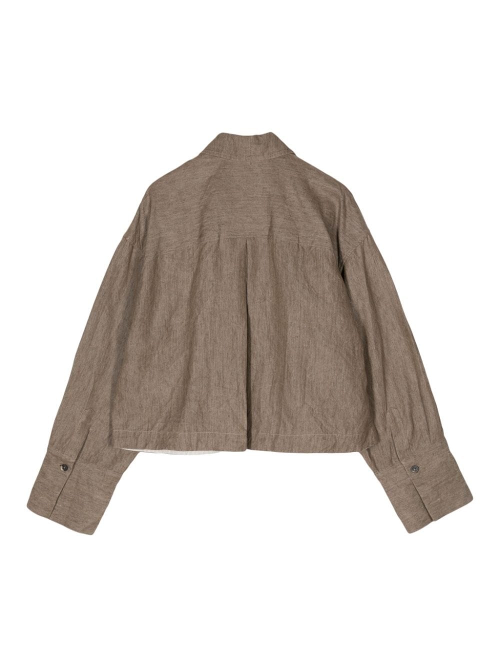 mÃ©lange-effect drop-shoulder jacket - 2
