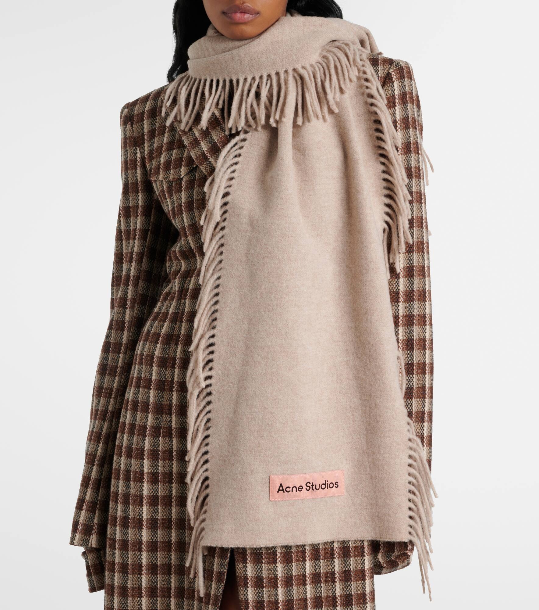 Logo wool scarf - 2