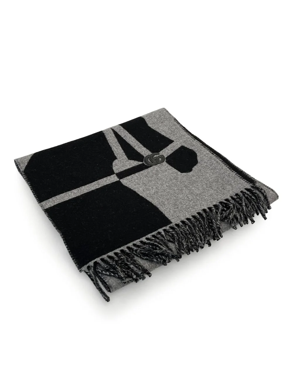 abstract-print scarf - 1