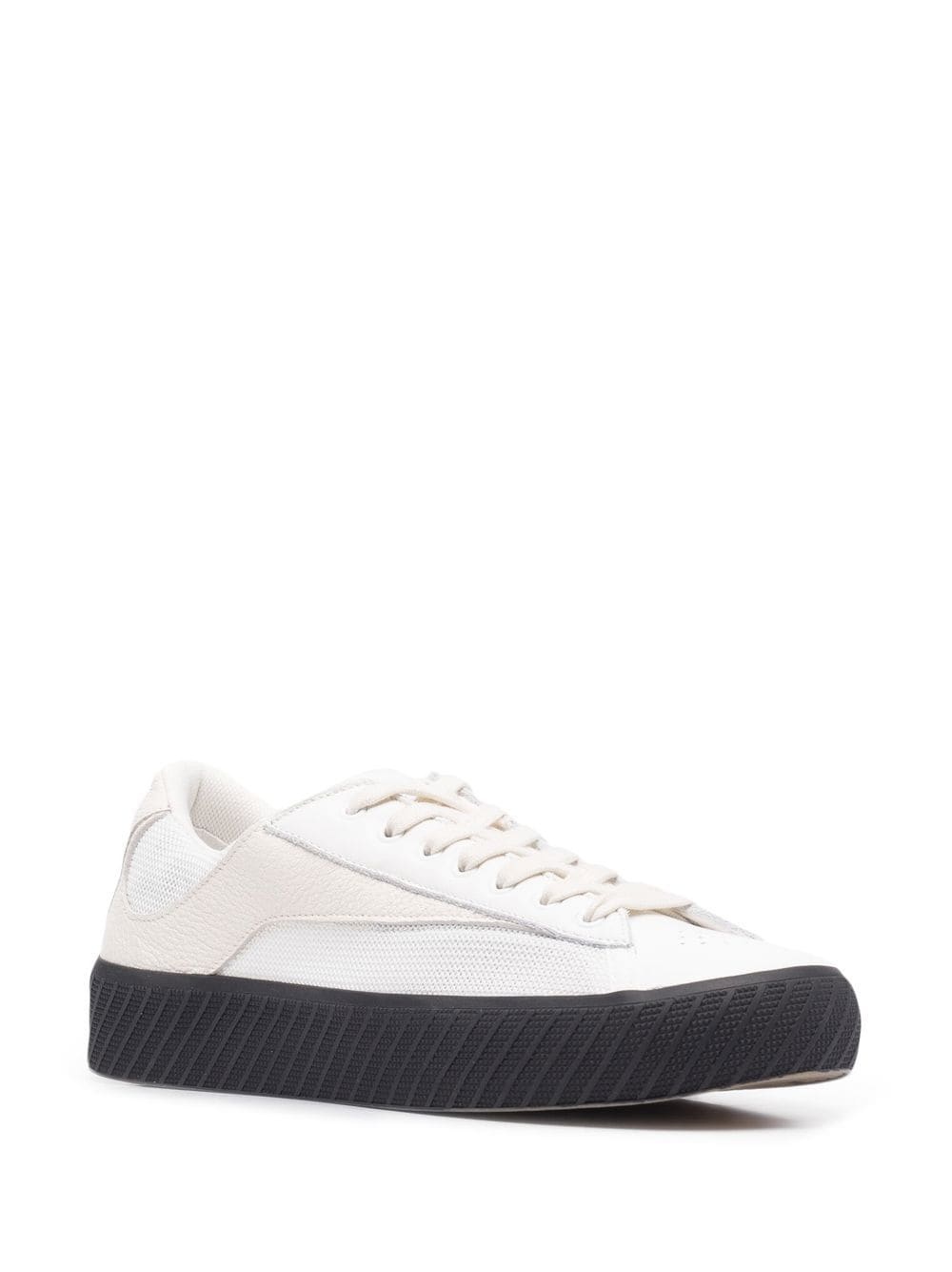 panelled low-top sneakers - 3