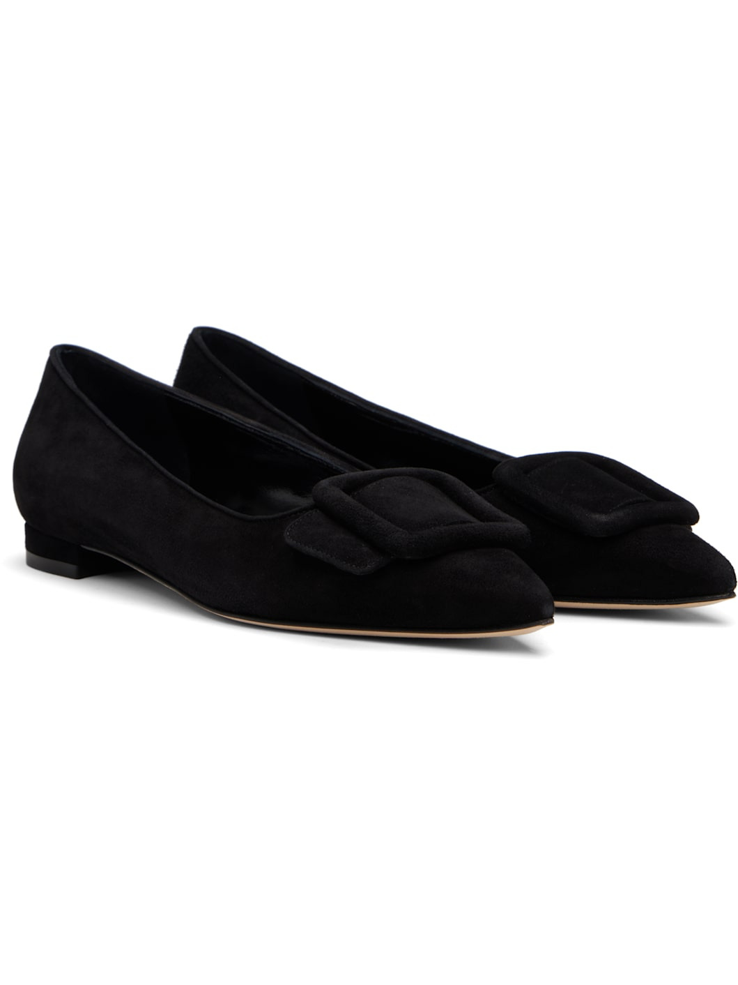 Black Maysale Pump Ballerina Flats - 4