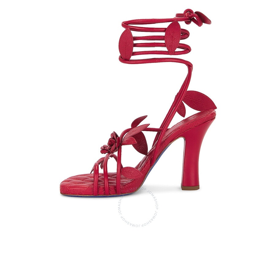 Burberry Ivy Flora Heeled Wrap Sandals - 4