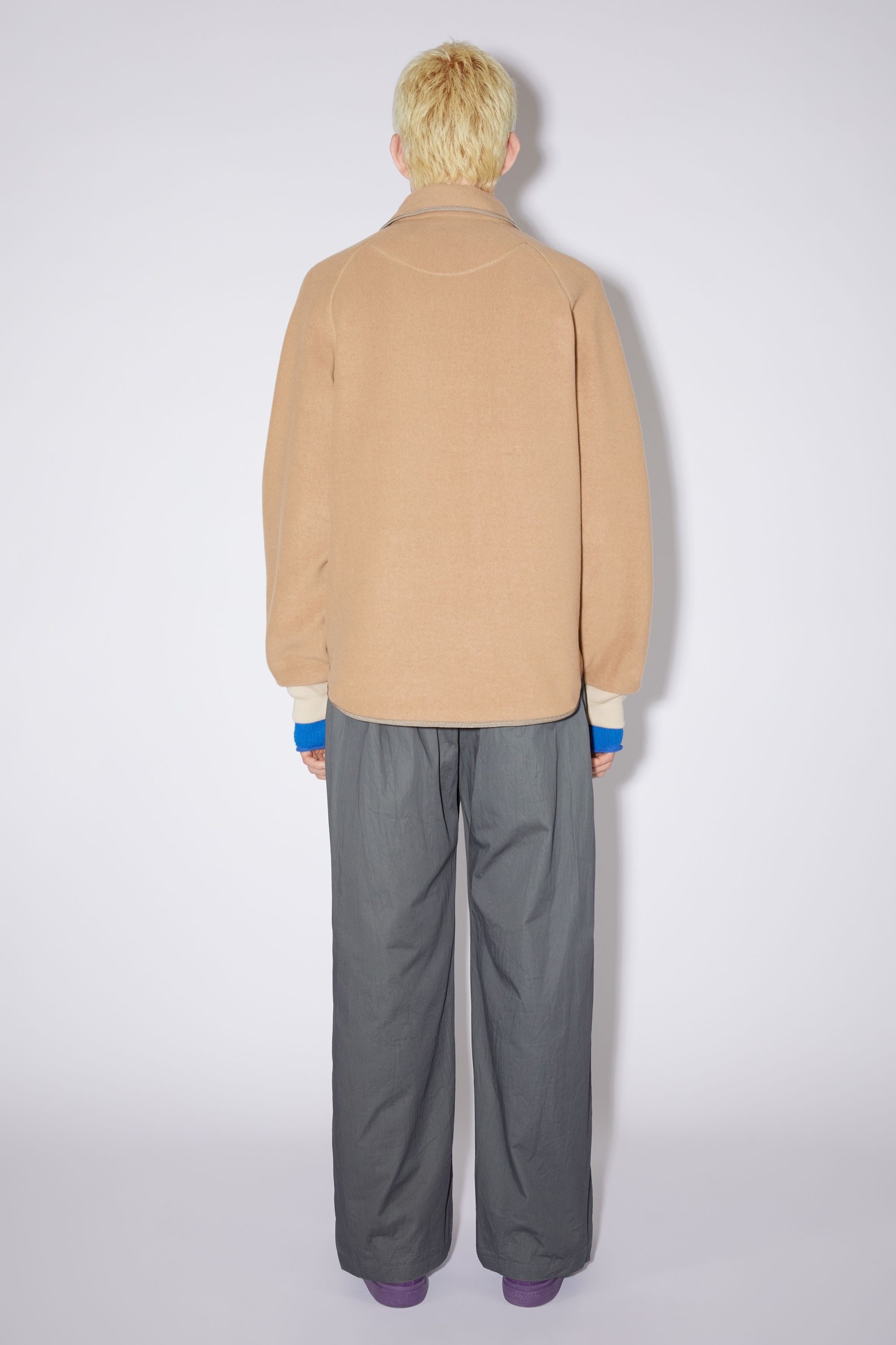 Polar fleece jacket - Camel brown - 3