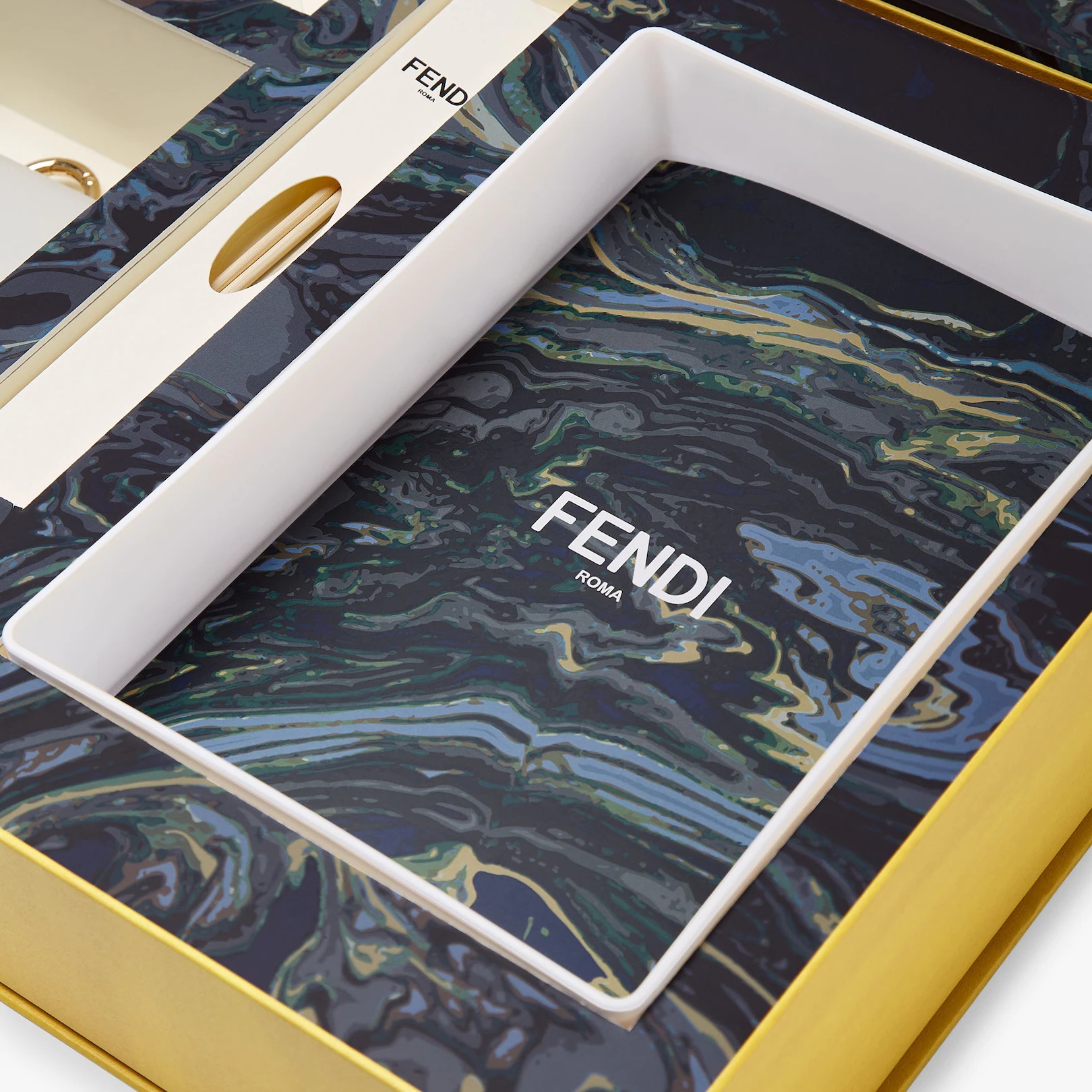 Leather charm with Fendi marbling kit - 5