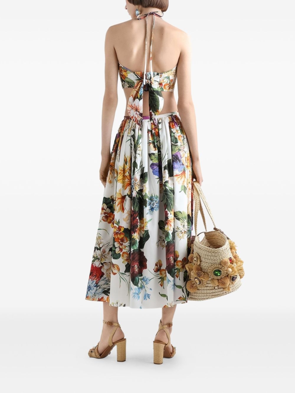 cotton midi skirt - 3