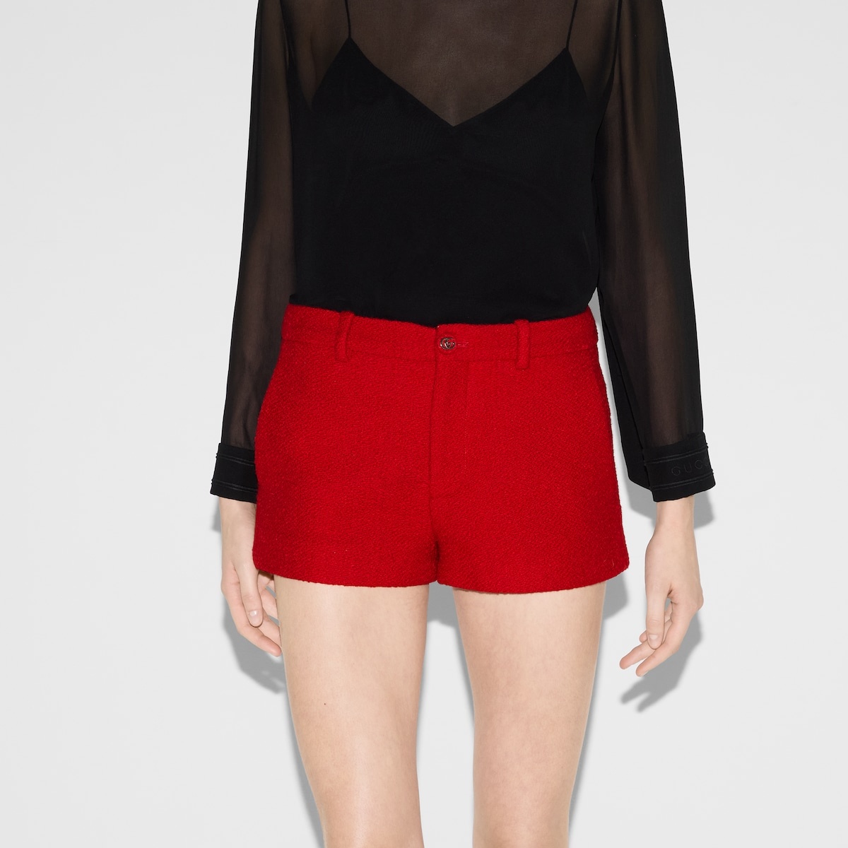 Wool bouclé shorts - 3