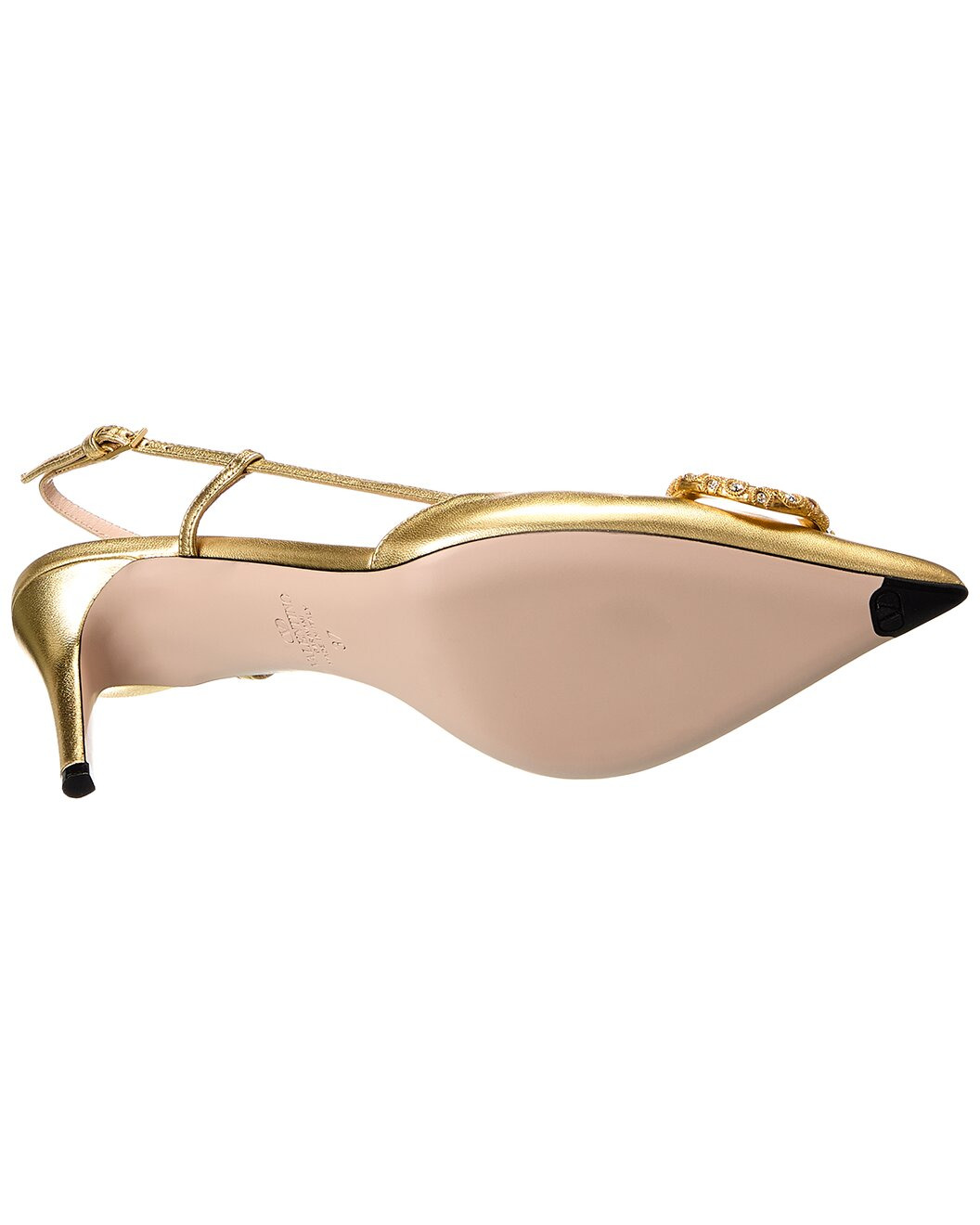 Valentino VLogo Signature 80 Leather Slingback Pump - 4