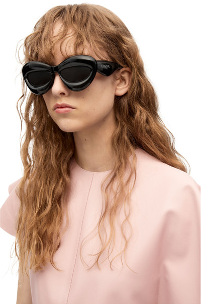 Loewe Inflated cateye sunglasses in nylon outlook