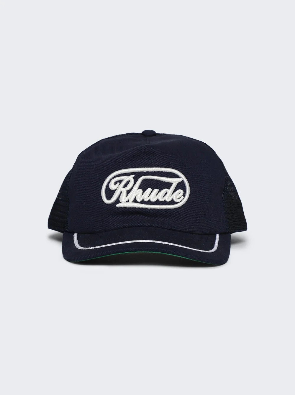 Patch Trucker Hat Navy And White - 1