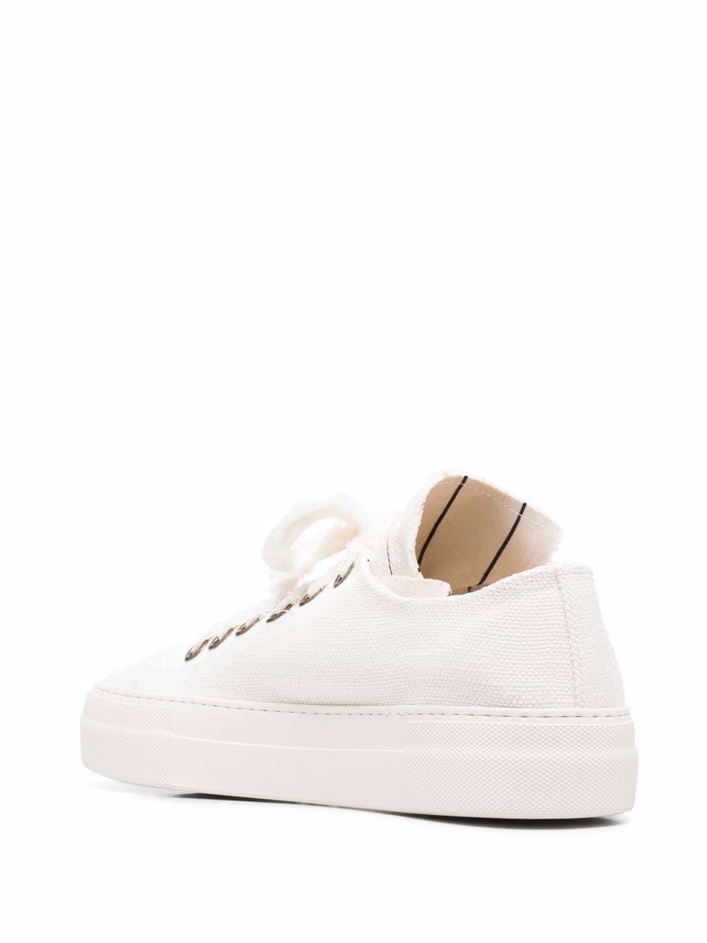 low-top canvas sneakers - 3