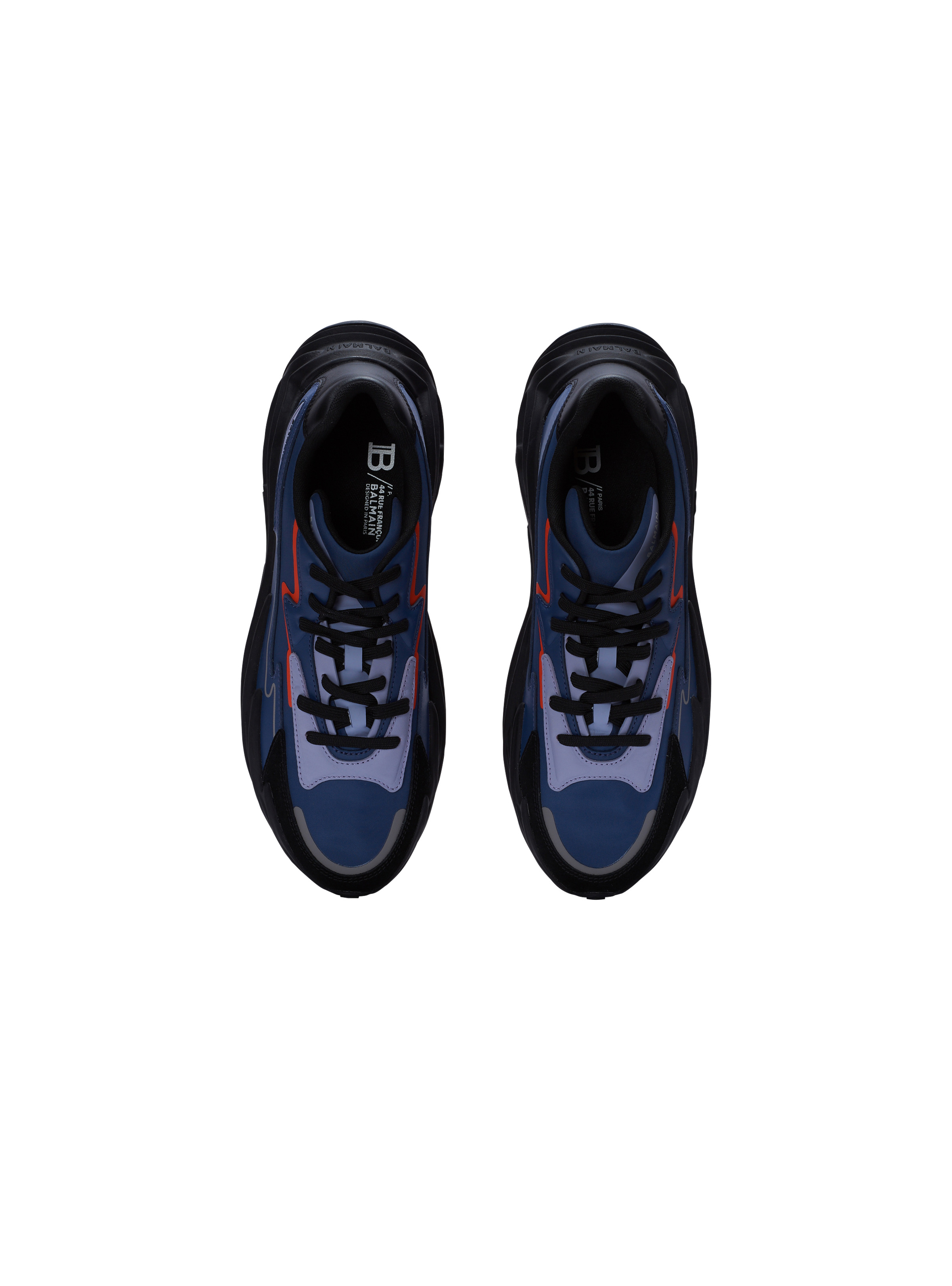 Run-Row leather and nylon trainers - 3