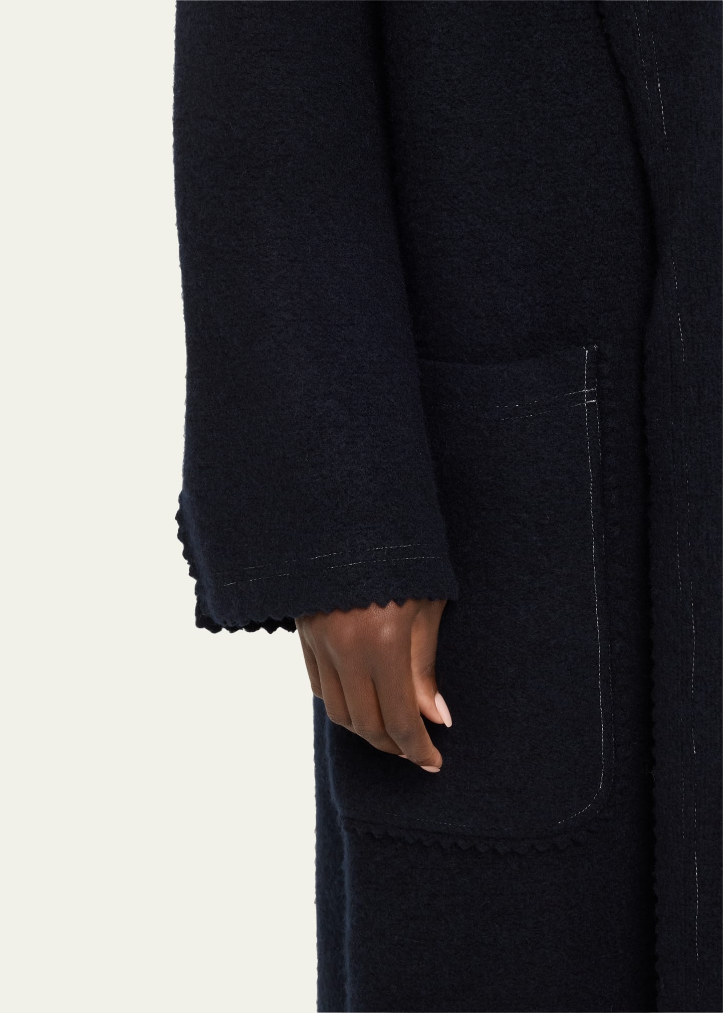Max Mara Jene Long Wool Cashmere Wrap Coat | bergdorfgoodman