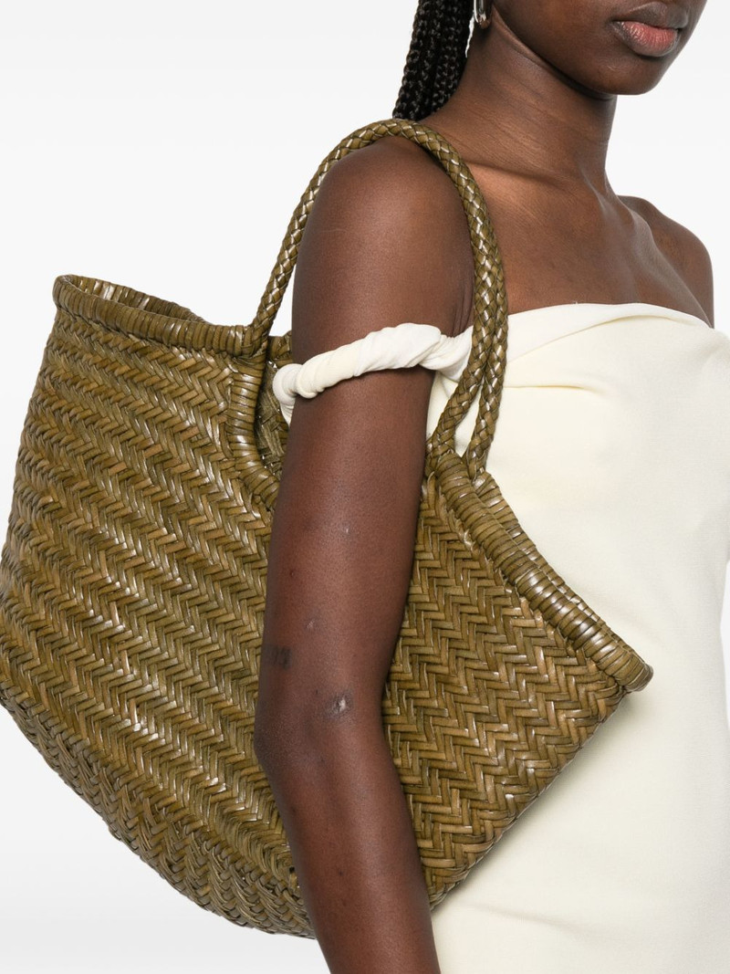 DRAGON DIFFUSION Big Nantucket Basket woven handle shoulder bag outlook