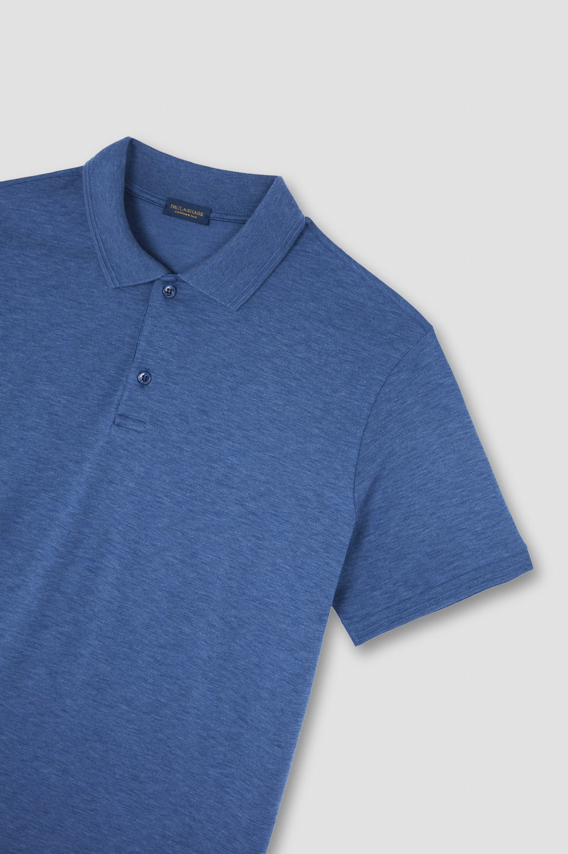 COTTON AND SILK POLO - 1
