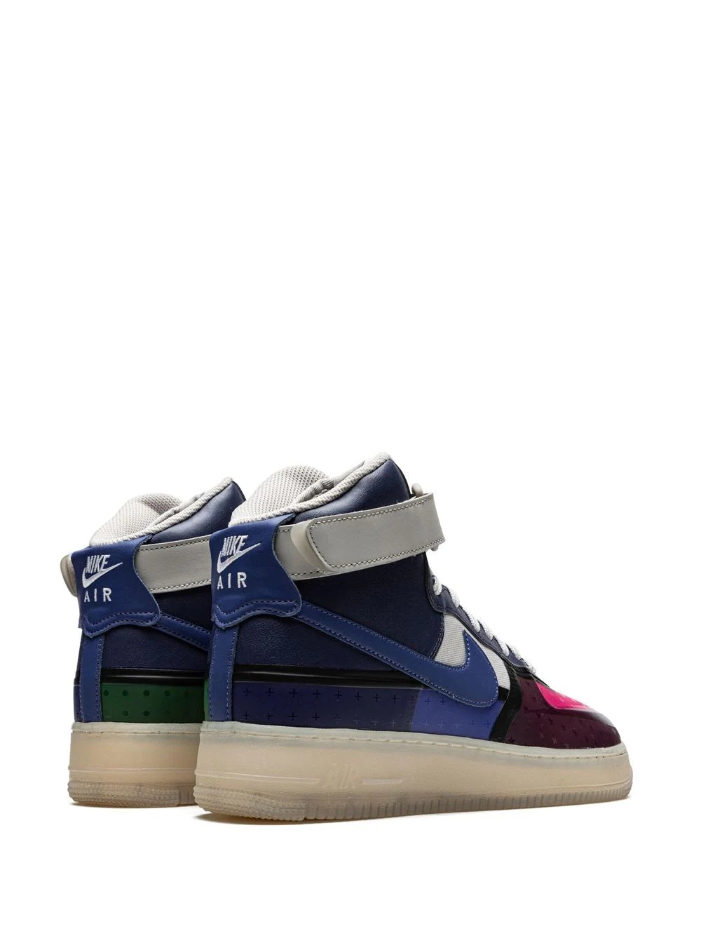 Nike Air Force 1 High 07 Premium Thunder Blue Pink Prime sneakers REVERSIBLE