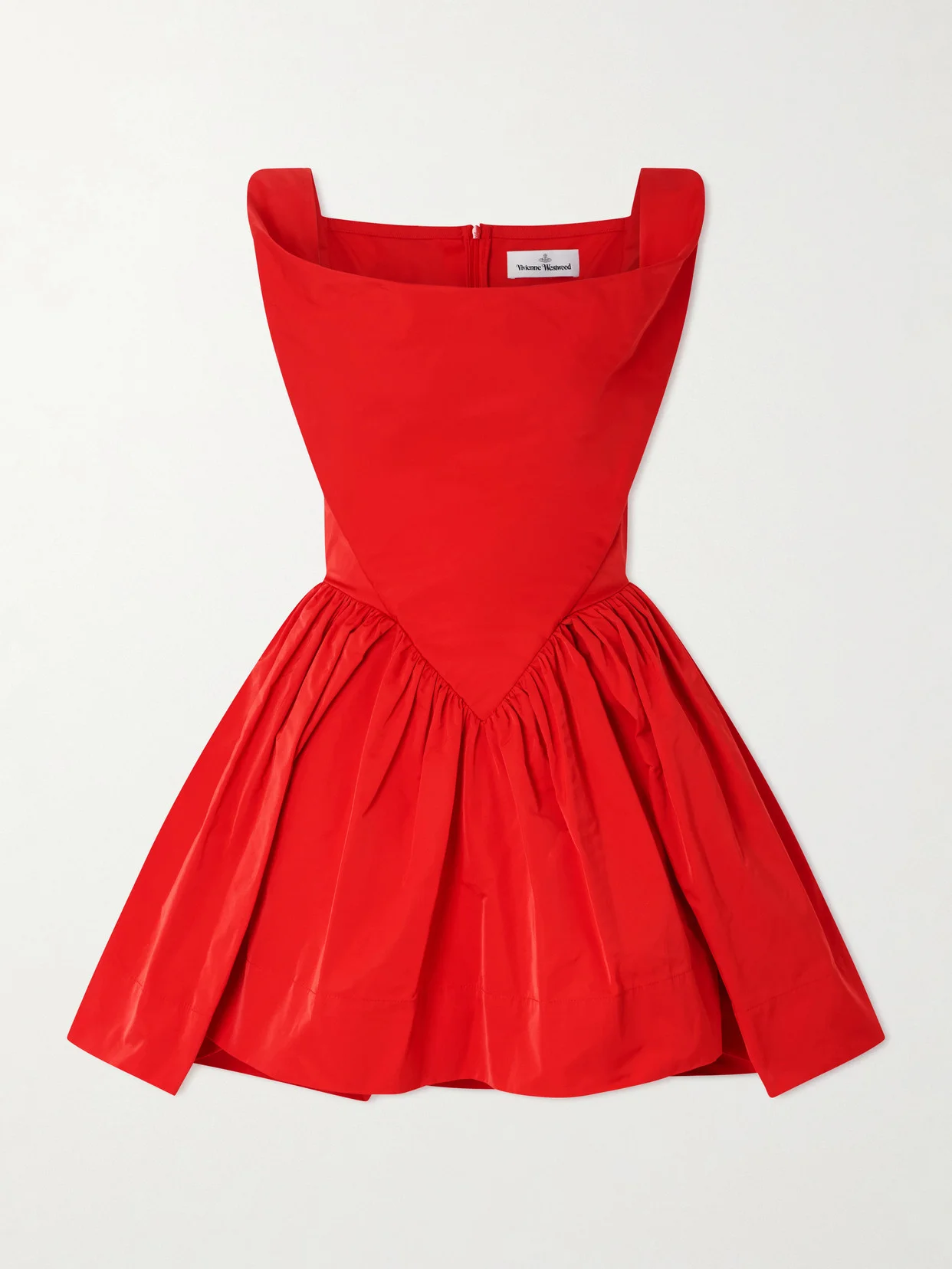 Sunday Pleated Taffeta Mini Dress - 1