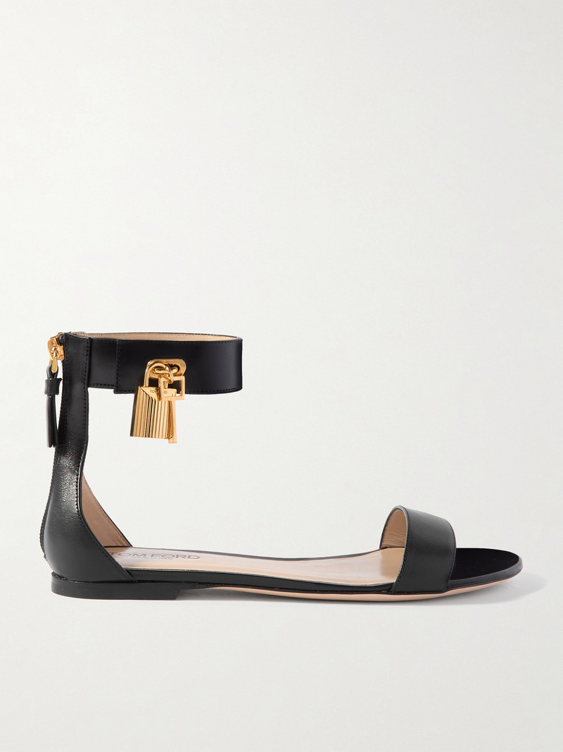Embellished Leather Sandals 1