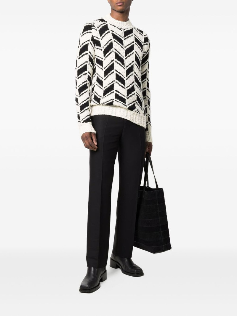 SAINT LAURENT chevron pattern jumper outlook