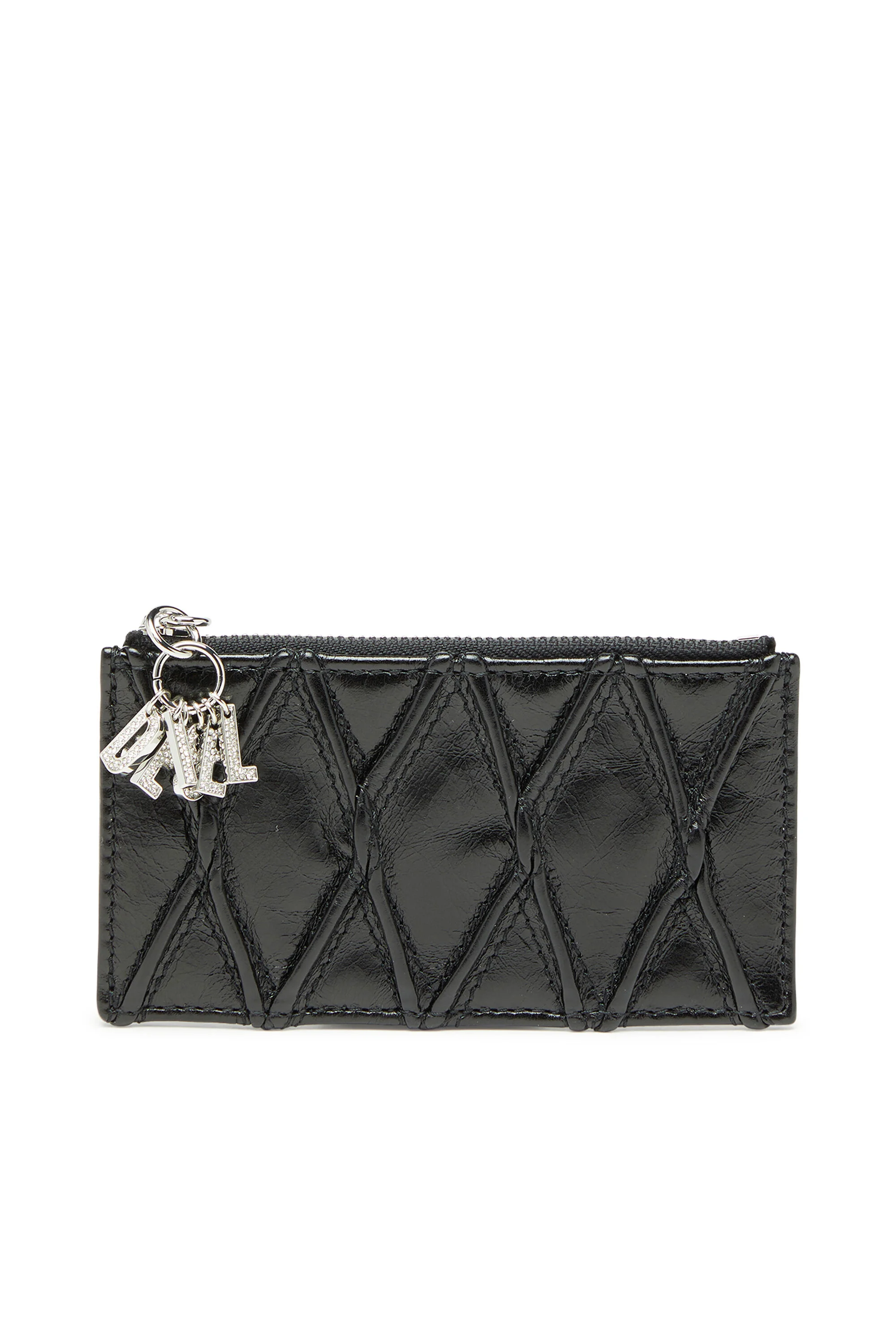 CARD HOLDER IN QUILTED NAPLAK LEATHER - 1