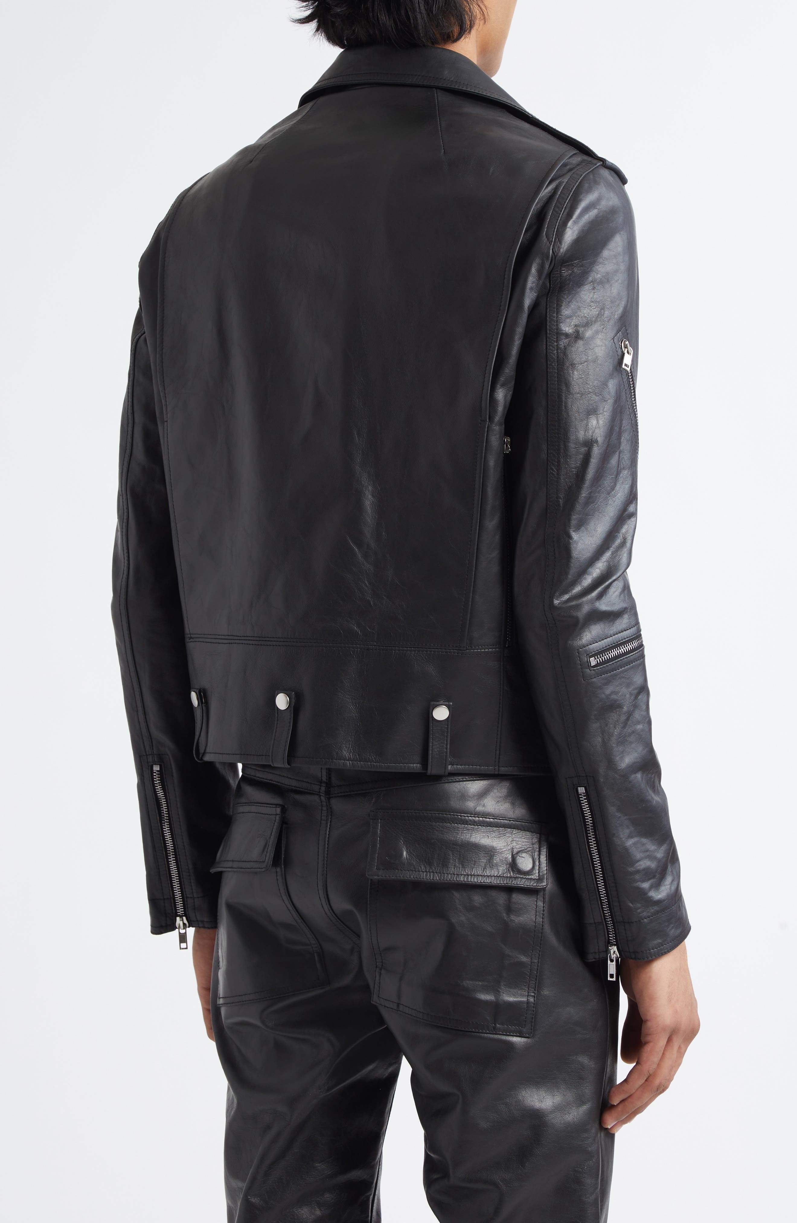 Rick Owens Hollywood Bauhaus Stooges Leather Jacket in Black at Nordstrom - 3