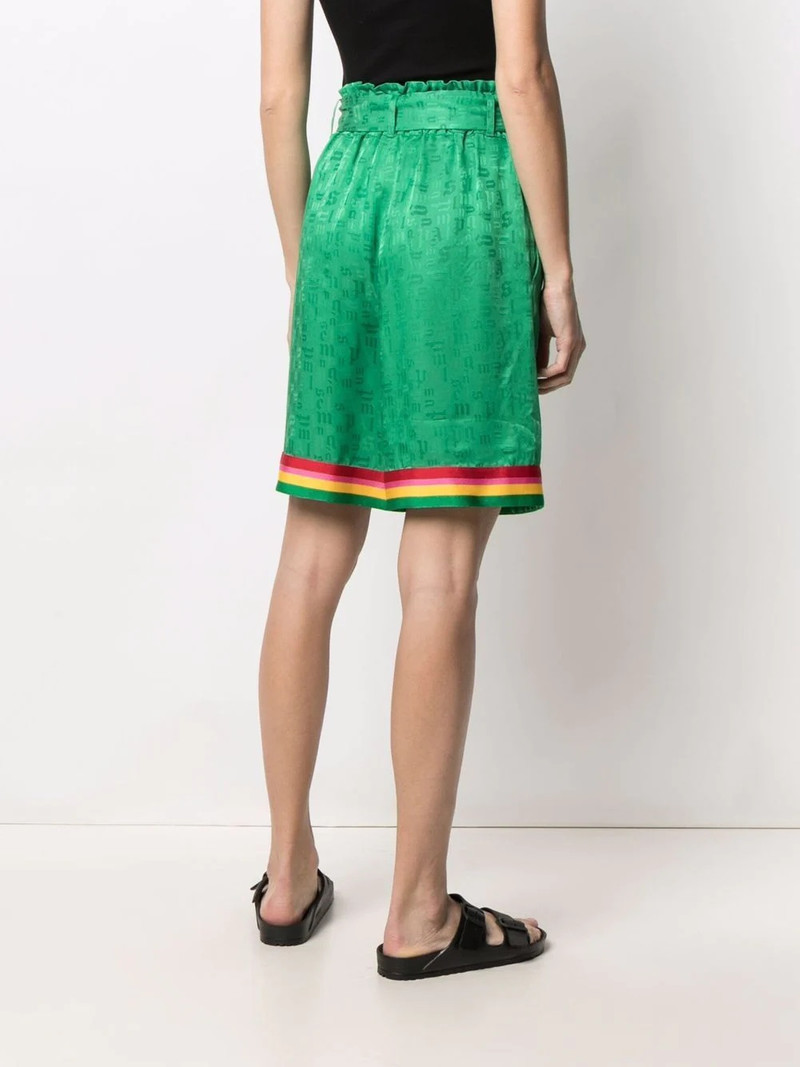 logo-print high-waisted shorts 4