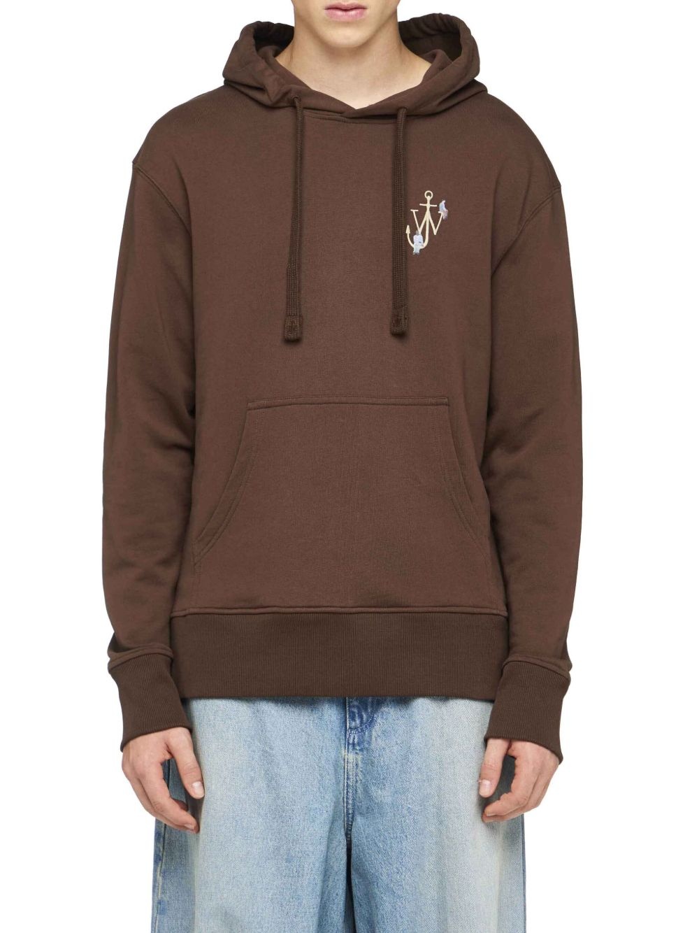 embroidered cotton hoodie - 3