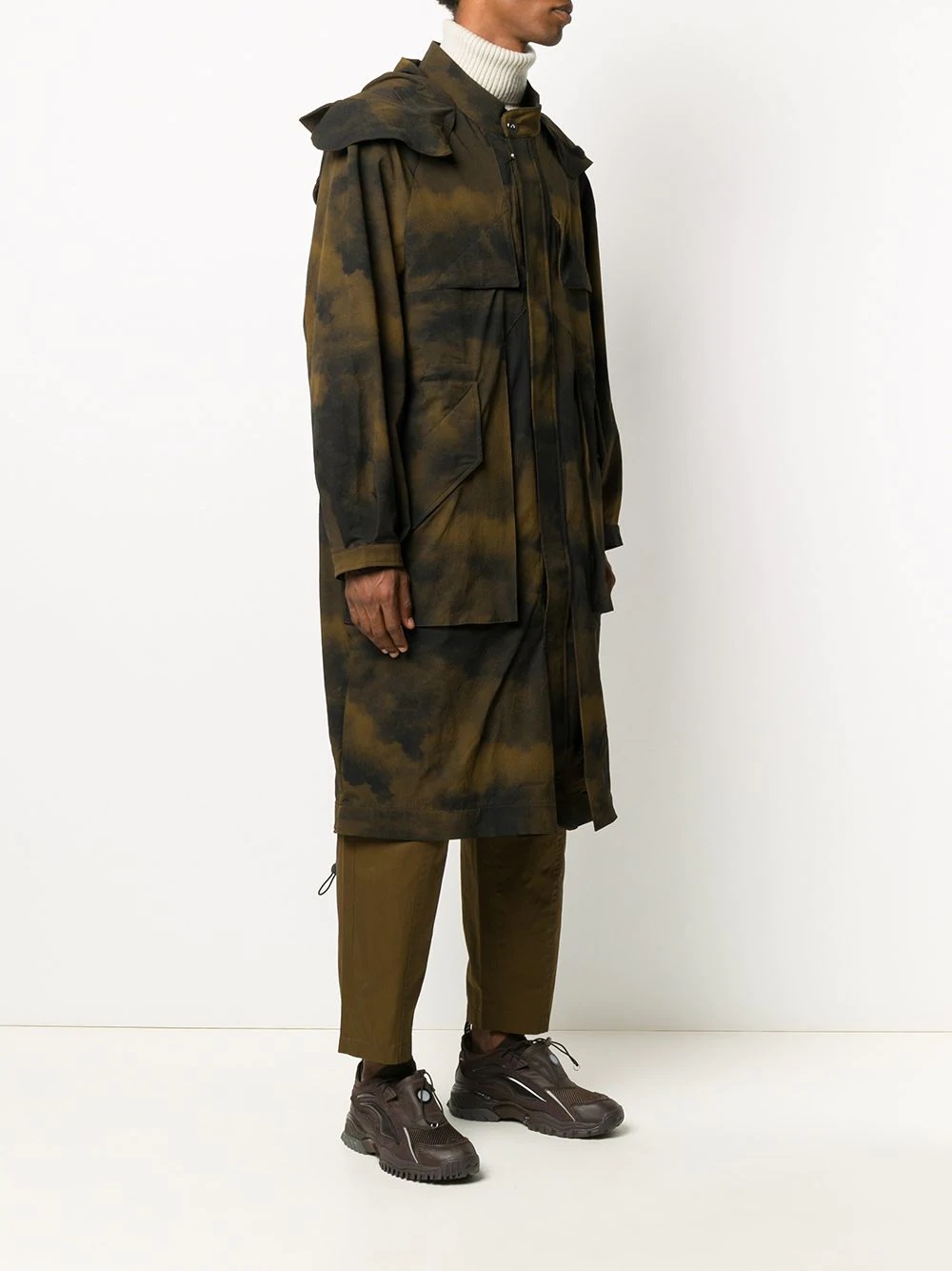camouflage print coat - 3