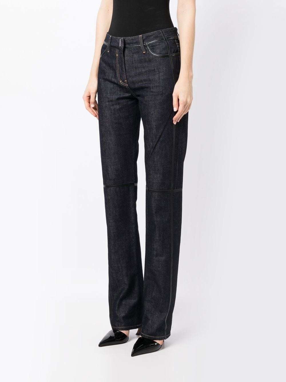 low-rise flared jeans - 3