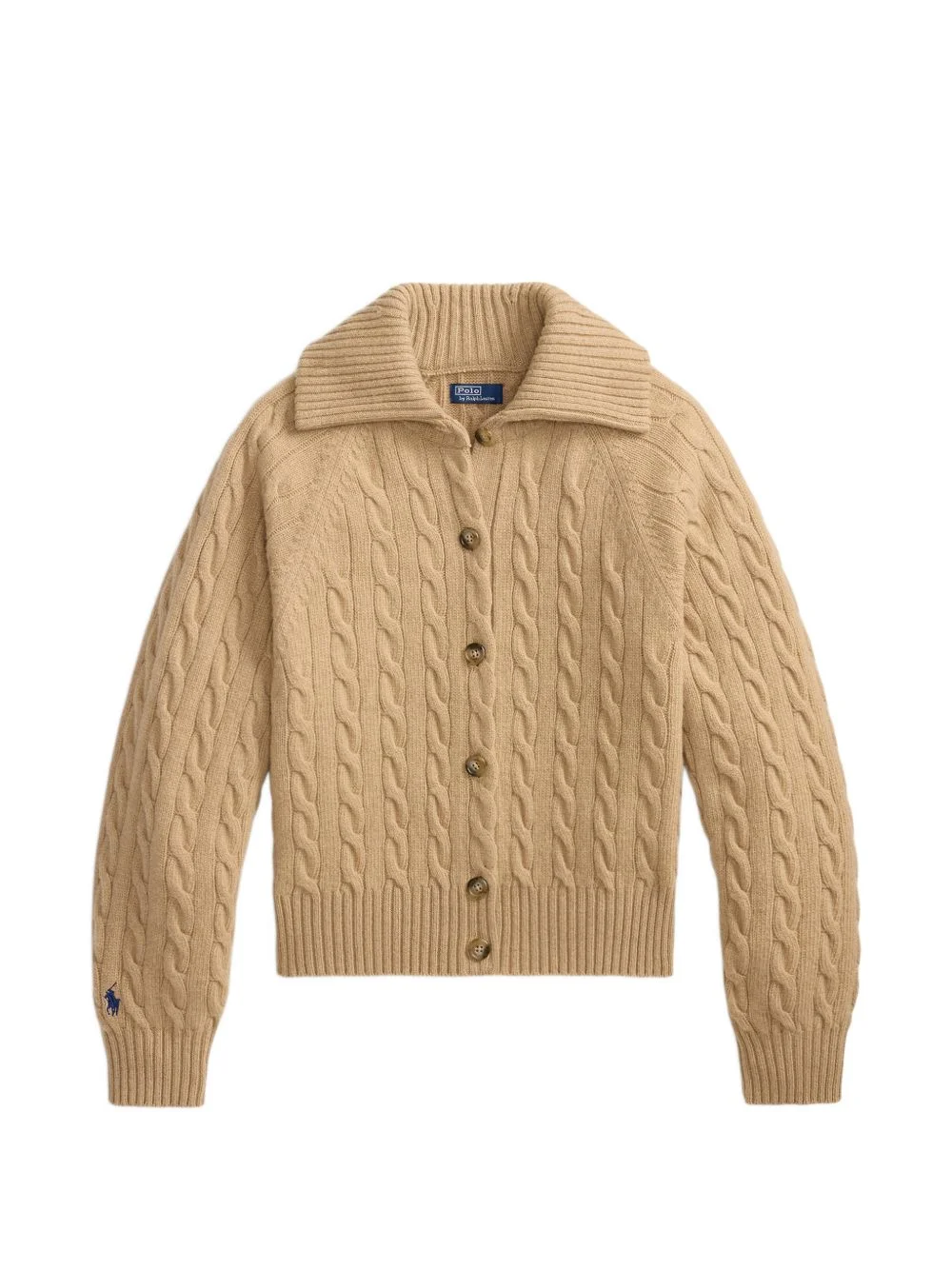 cable-knit buttoned cardigan - 1