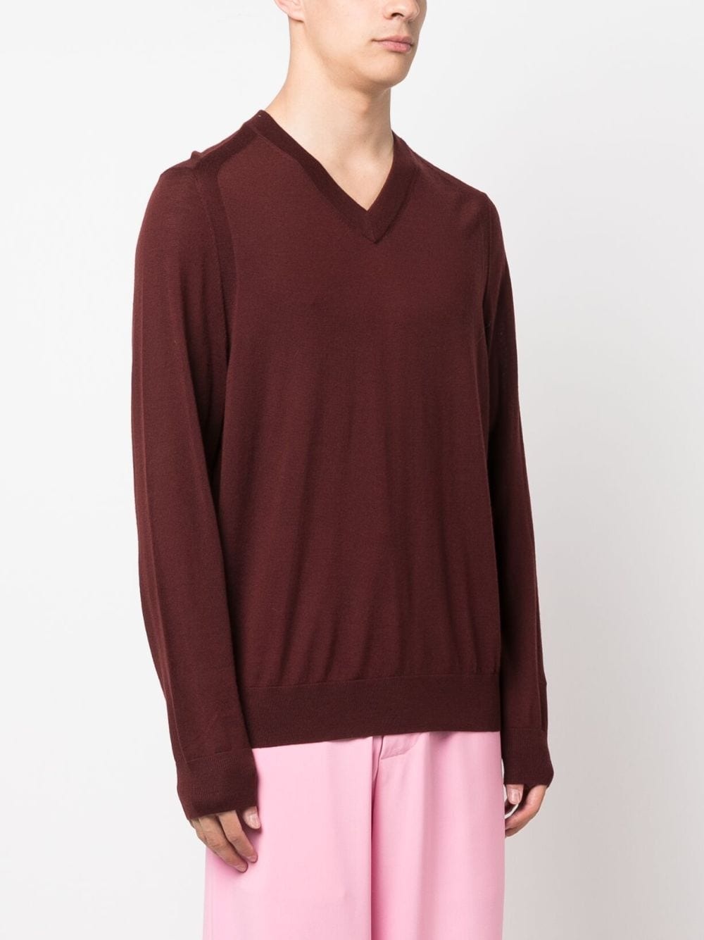 long-sleeve wool jumper - 3