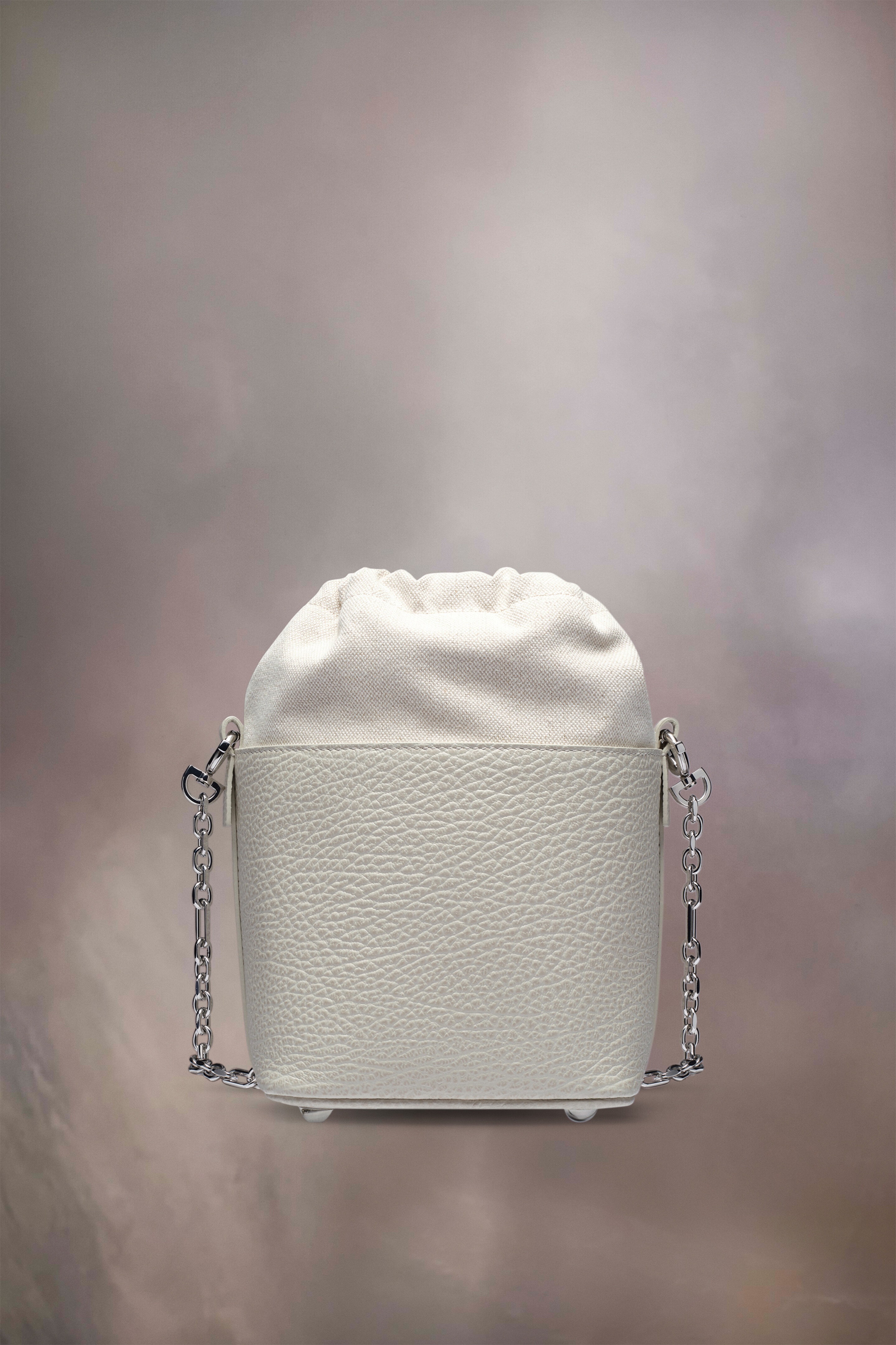 Maison Margiela Off-White Small 5AC Bucket Bag